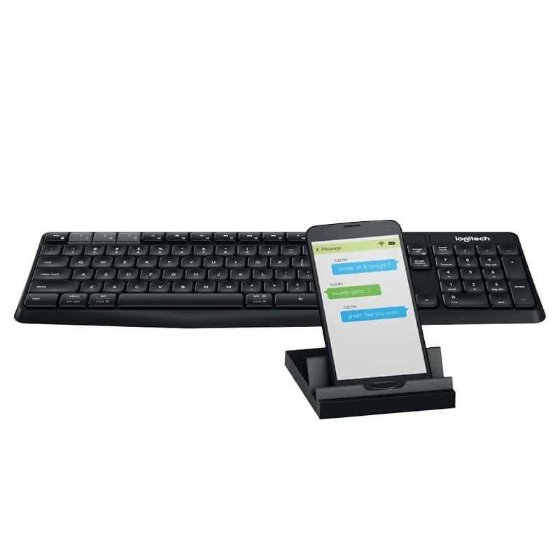 Bàn phím logitech k375s không dây kèm giá đỡ, kết nối 3 thiết bị - bảo hành 12 tháng chính hãng