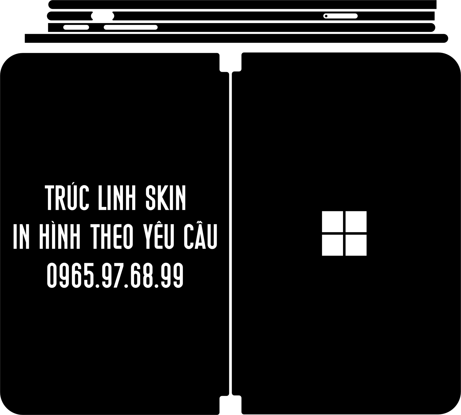 skin decal dán Surface Duo Trúc Linh Skin