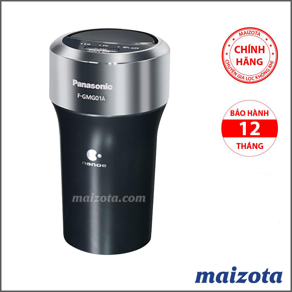 Máy lọc không khí và khử mùi ô tô Panasonic F-GMK01-K, sản xuất tại Nhật Bản, màu đen, công suất 3,9m3, lọc bụi , diệt khuẩn, khử mùi... Bảo hành 12 tháng.