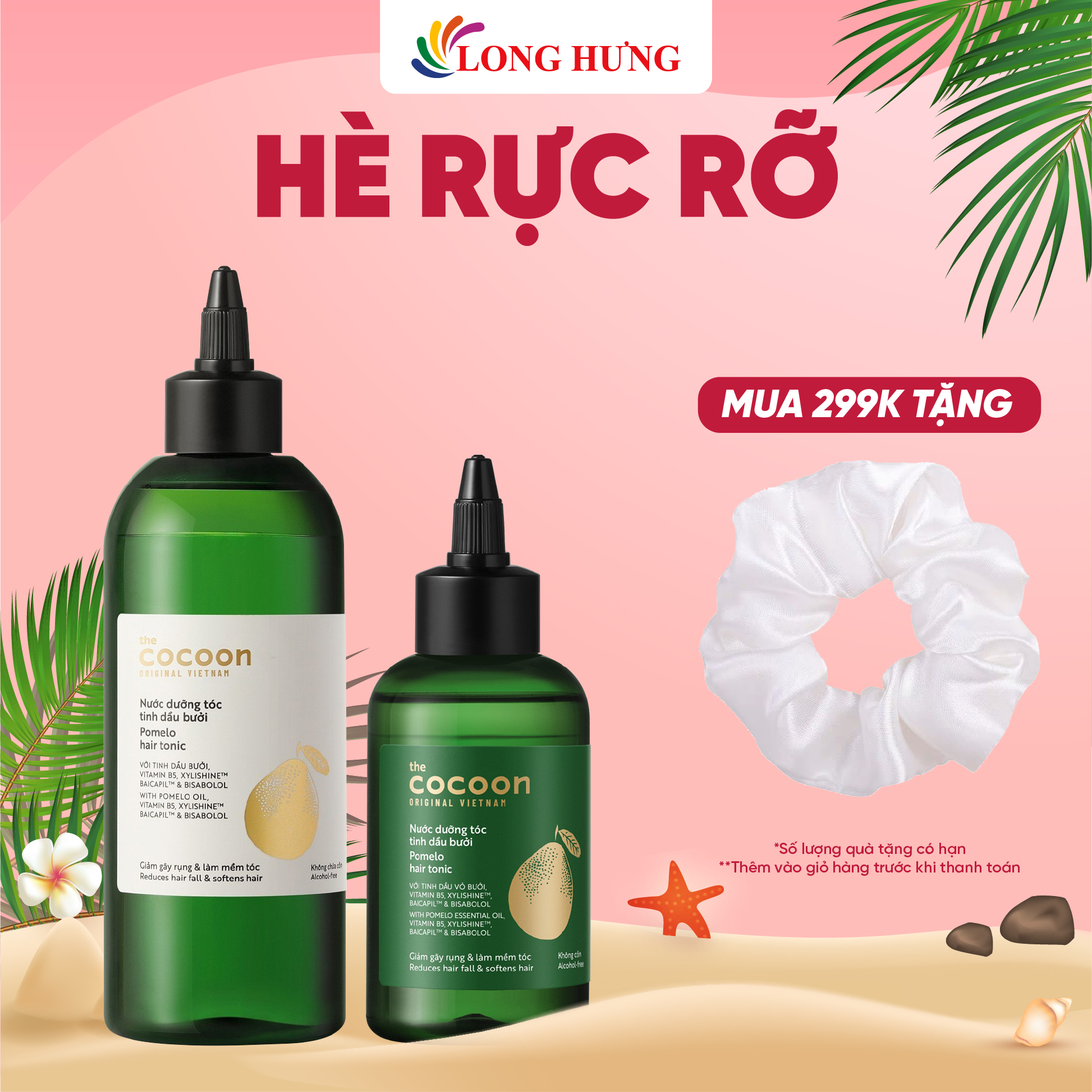 Nước dưỡng tóc tinh dầu bưởi Cocoon Pomelo Hair Tonic - Phiên bản nâng cấp