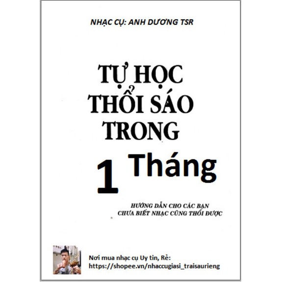 Tự học thổi sáo trong 1 tháng - chỉ lấy tiền mực, giấy và công đóng