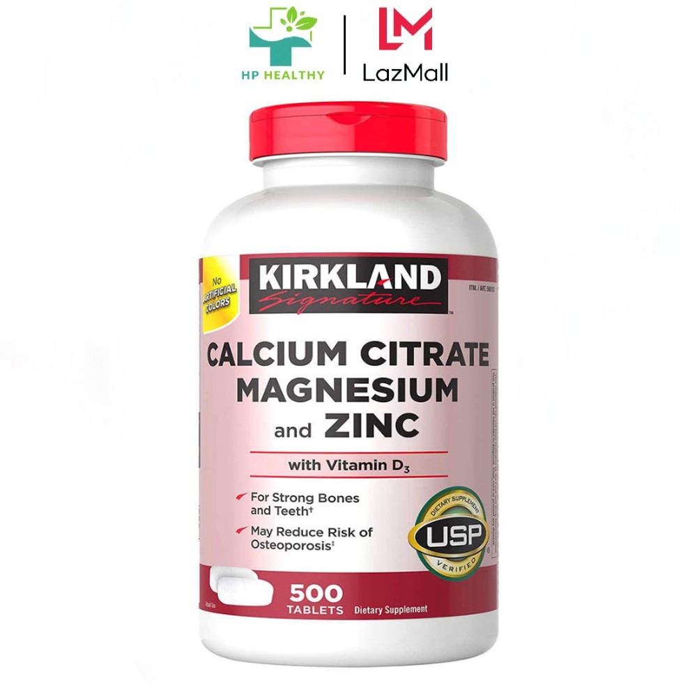 Viên uống Hỗ trợ đau khớp Kirkland Signature Calcium Citrate With Vitamin D