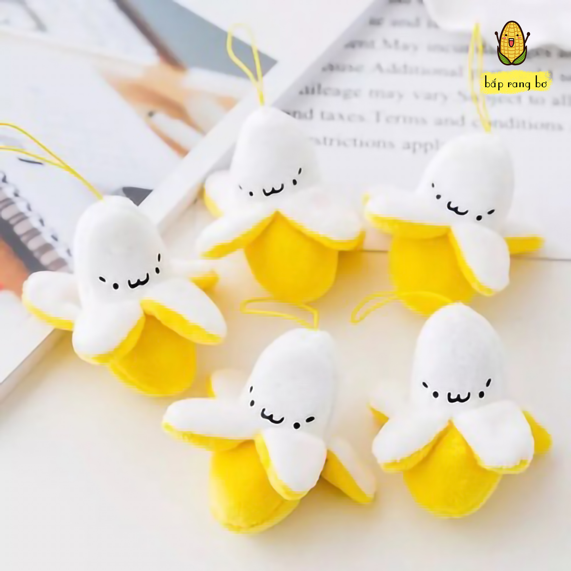 MÓC KHÓA BÉ CHUỐI THÚ BÔNG (CÓ MÓC KHÓA CHUỖI HẠT)