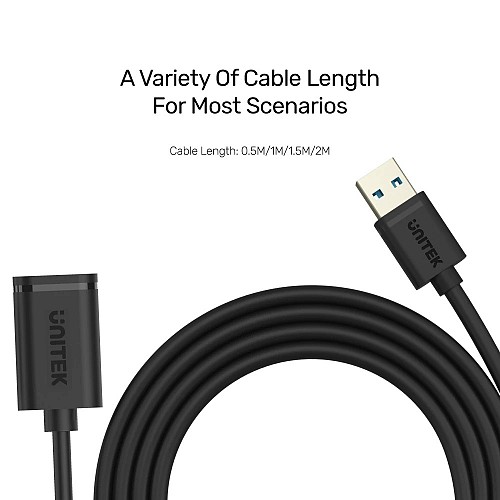 Cáp usb nối dài unitek y-c456gbk 3.0 - chính hãng