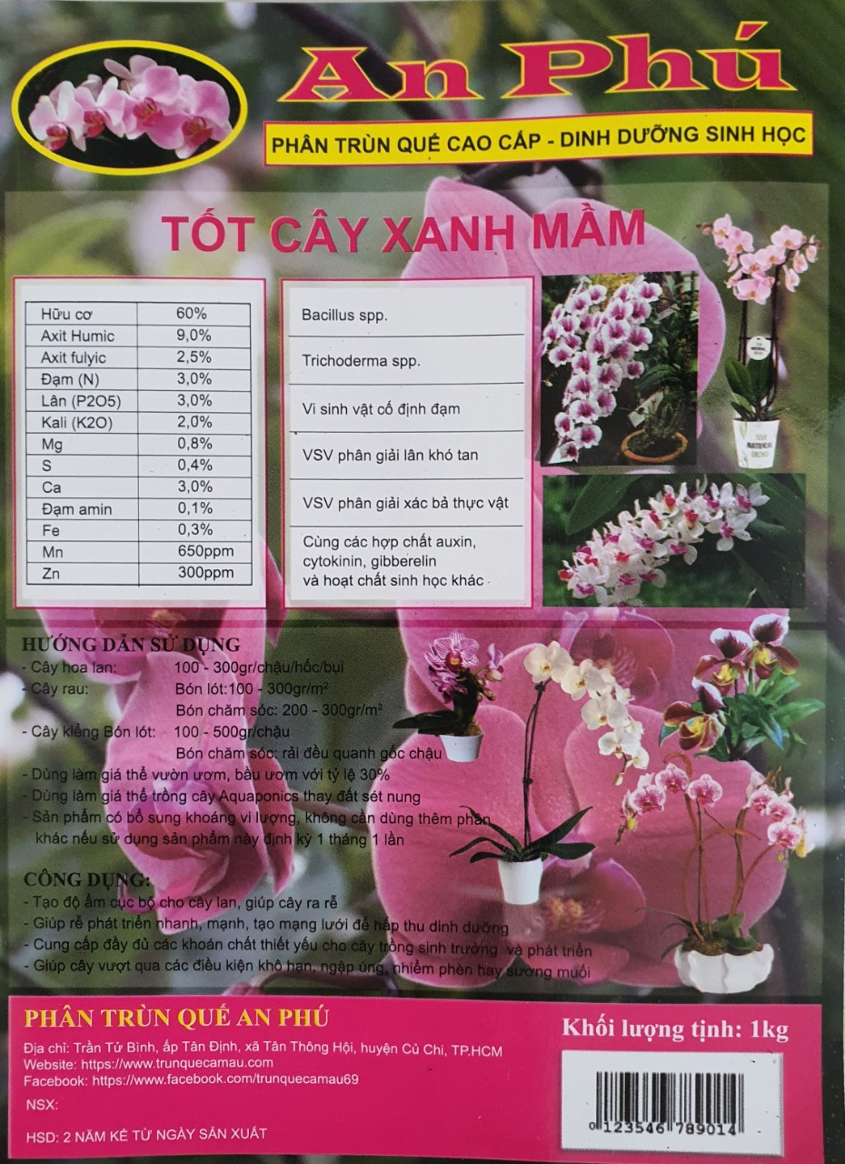 Phân trùn quế viên nén 1kg