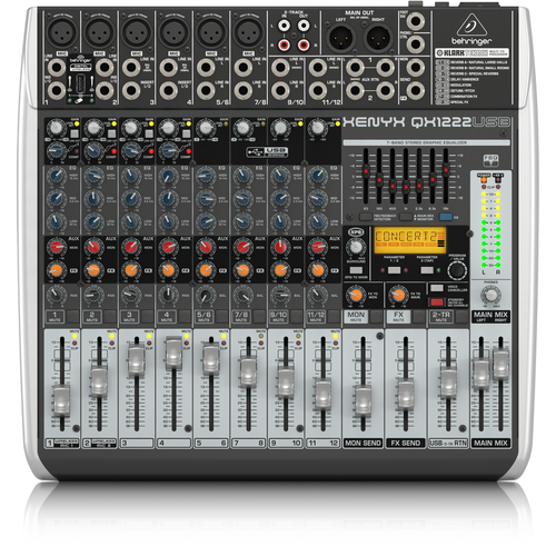 Mixer behringer xenyx qx1222usb chính hãng-có echo reverd