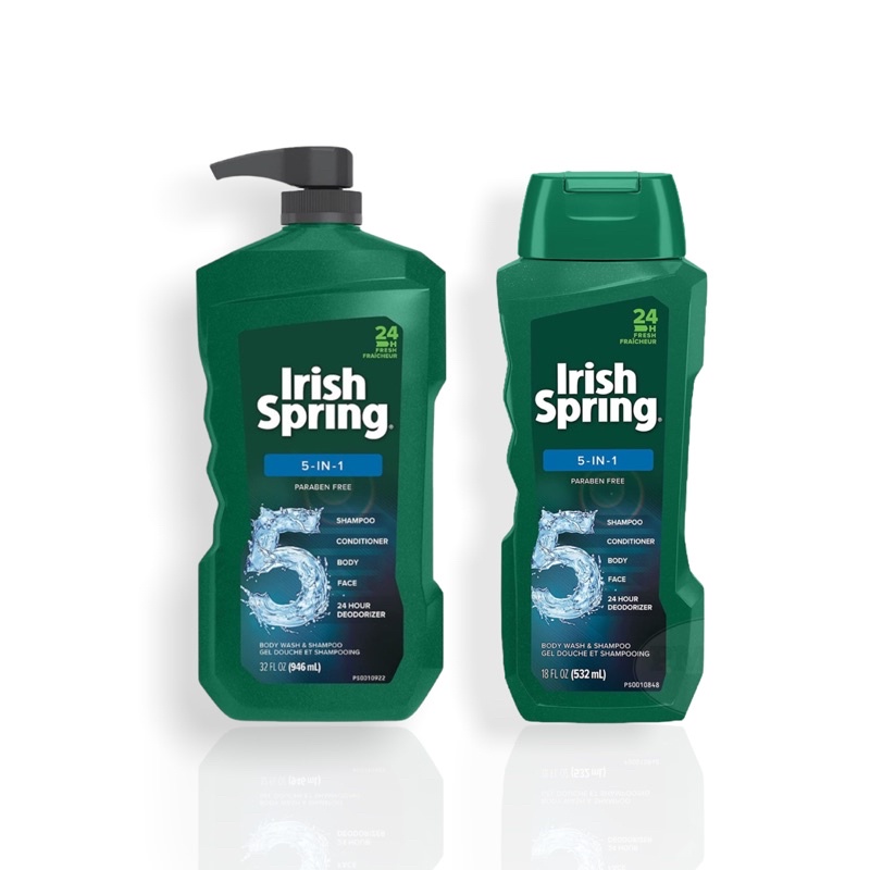 Sữa tắm gội toàn thân nam irish spring 5in1 946ml