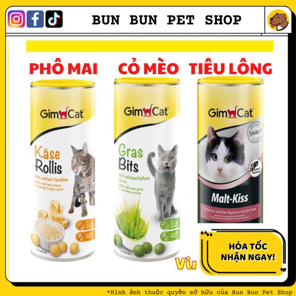 Phô mai Gimcat, Cỏ mèo Gimcat, Tiêu búi lông Gimcat