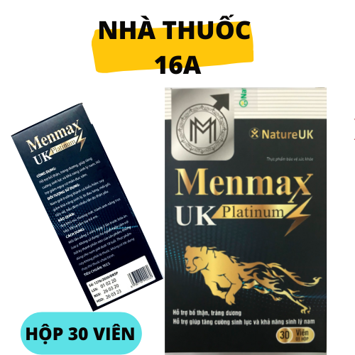 Menmax uk platinum - hỗ trợ tăng cường sinh lý nam, tráng dương bổ thận