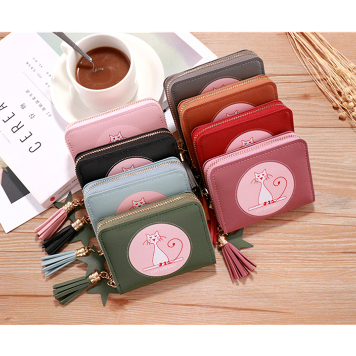 Ví ngắn mini nữ dễ thương hình mèo-VG44