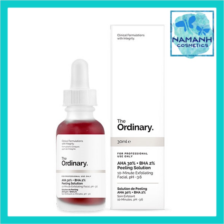 Serum tẩy tế bào chết The Ordinary AHA 30% + BHA 2% Peeling Solution