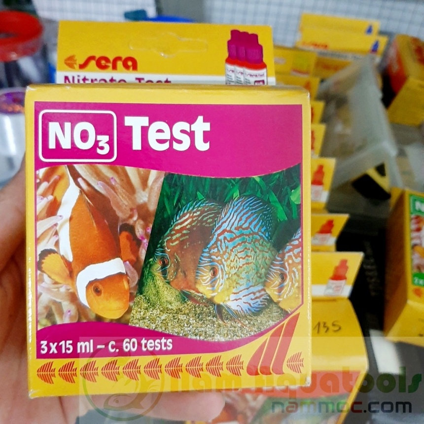 Bộ dung dịch test NO3 Sera - Kiểm tra nồng độ Nitrat cho bể cá cảnh, thủy sinh