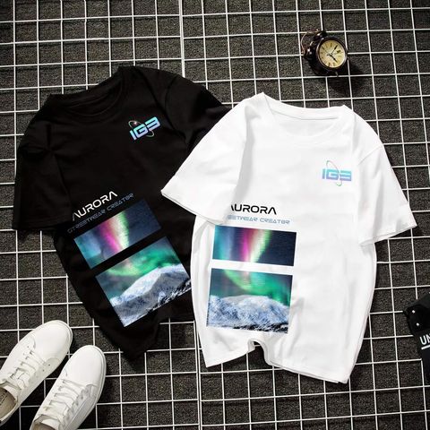 Áo Thun Unisex Form Rộng Aurora Cotton iMA God Breaker