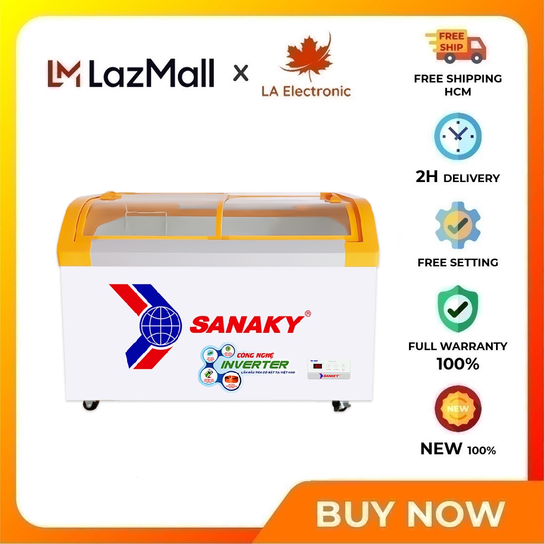 Sanaky Freezer VH-4899K3B - Free shipping HCM - TEMPERATURE