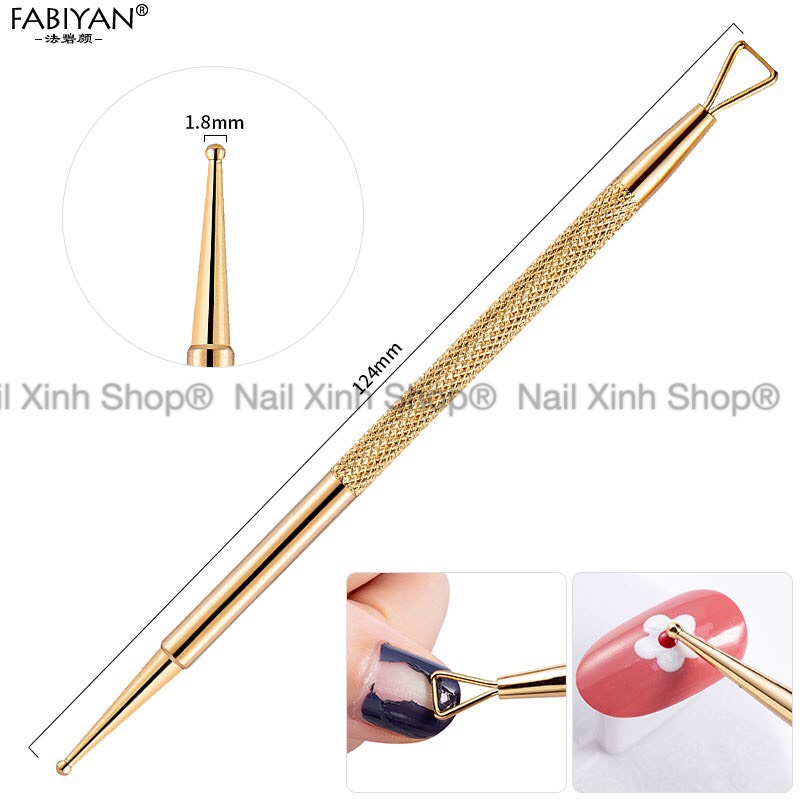[HCM]Cây sủi gel 2 đầu cạo phá sơn gel phá gel - vẽ hoa dụng cụ nail cao cấp chuyên dụng nail salon