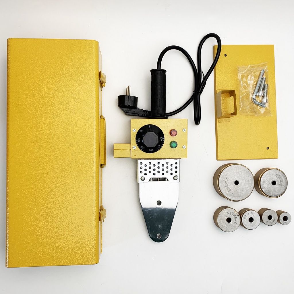 Bộ máy hàn ống nhựa chịu nhiệt PPR, PP/PE - Công suất máy 800W (thực), đầu hàn 20-63mm