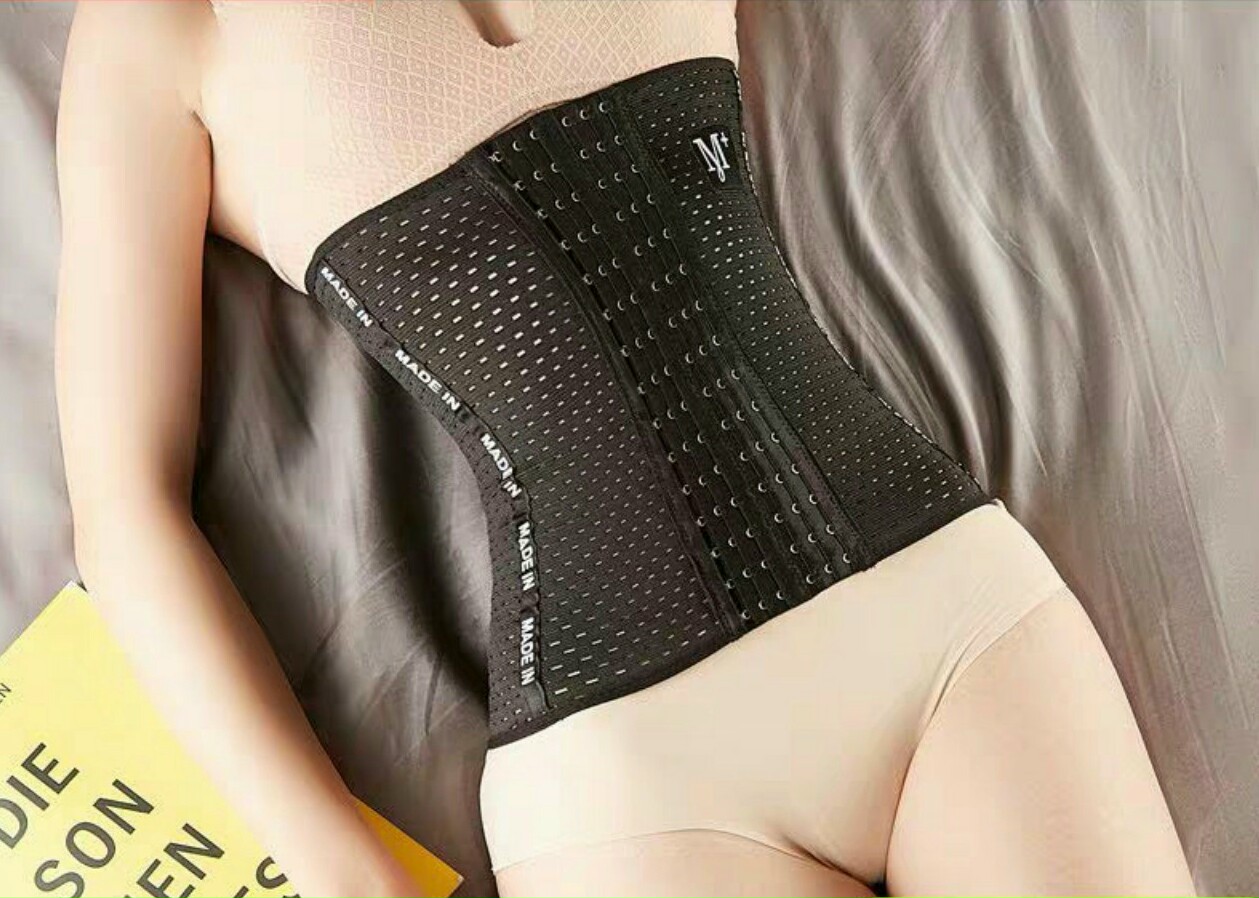 Đai nịt bụng định hình M+ tạo vòng eo thon gọn - 4 thanh chống cuộn - gen cao 25cm - có lỗ thoáng khí - miếng nâng bụng giảm mỡ sau sinh - gen nịt bụng chống cuộn