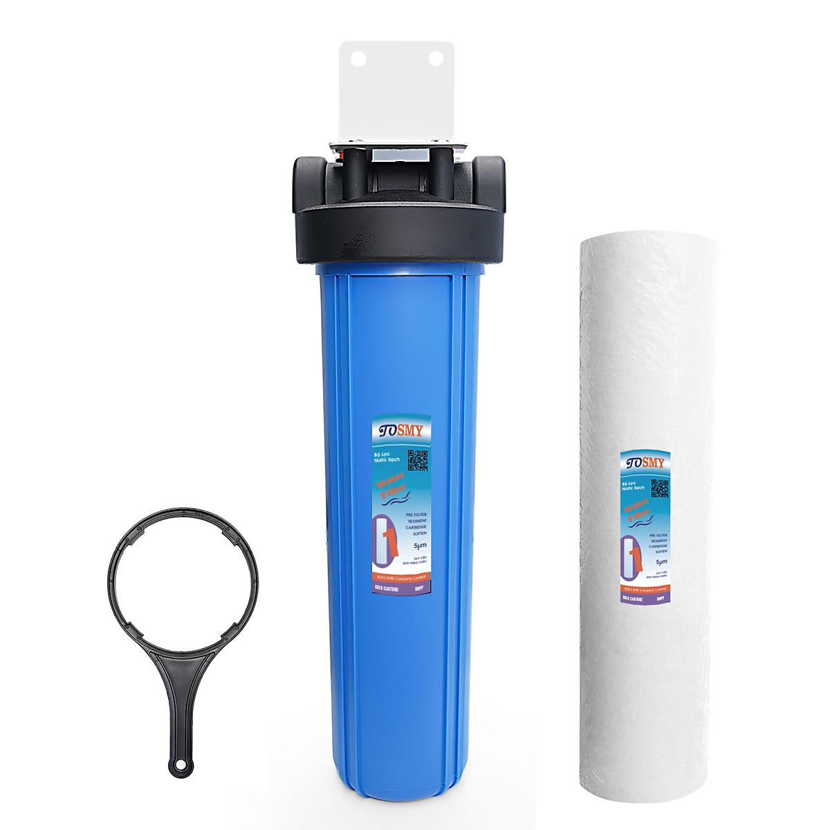 Bộ  cốc lọc  20 inch béo kèm lõi bông và phụ kiện  ( zen 27 )