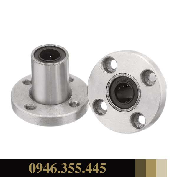 Con trượt tròn lmf uu, lmf6uu, lmf8uu, lmf10uu, lmf12uu, lmf16uu, lmf20uu - mặt bích tròn cho ray trượt tròn trơn