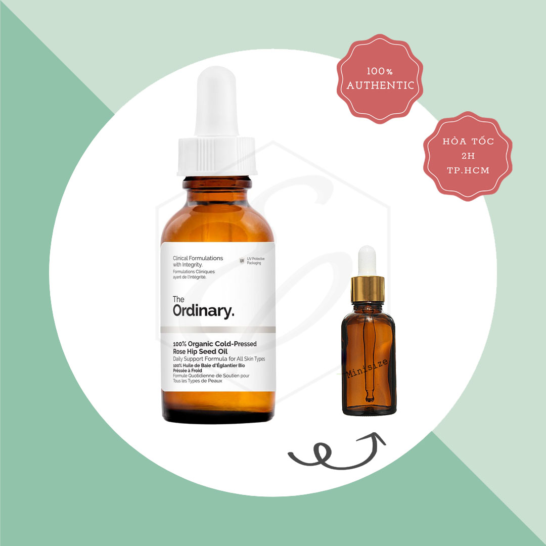 Dầu dưỡng the ordinary 100% organic cold-pressed rose hip seed oil - 30ml