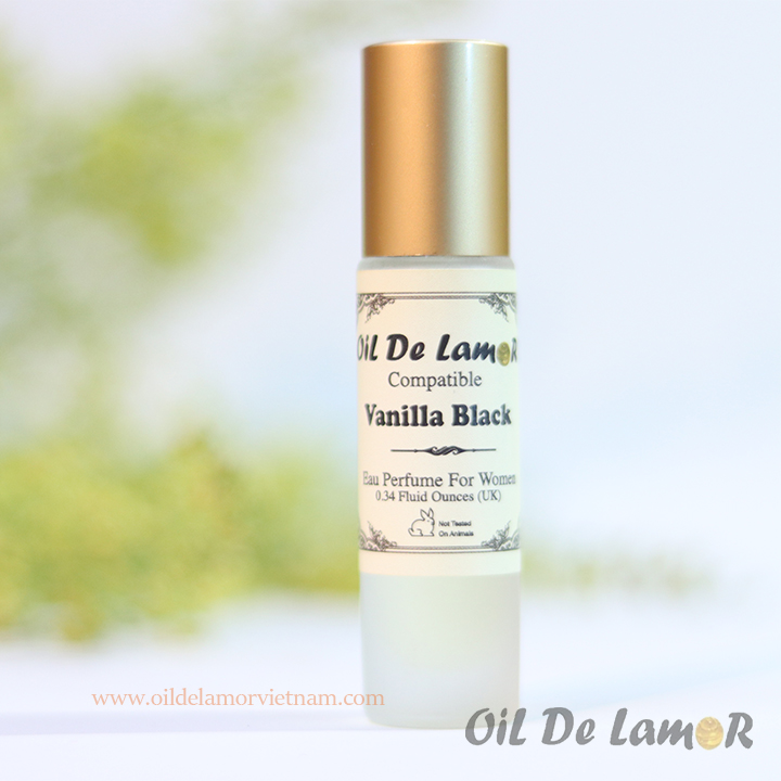 Nước hoa nữ[ OilDeLamor ]  Vanilla Black- Nước hoa tinh dầu Israel lưu hương rất lâu- 10 ml