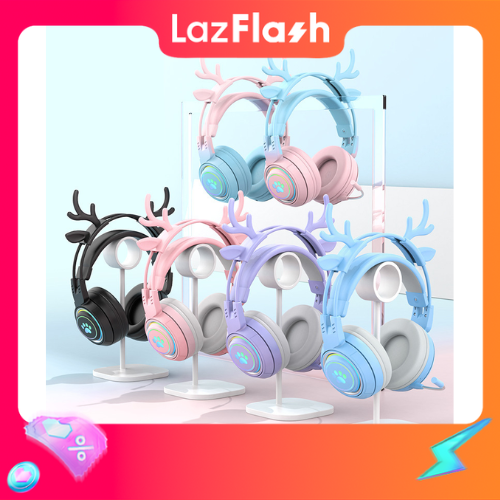 Tai nghe không dây chuyên game SY-T25 kết nối bằng Bluetooth 5.3 có đèn led RGB với màu sắc tai nghe cực đẹp