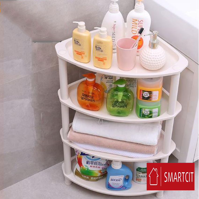 Kệ tam giác 4 tầng để gọn đồ nhà tắm nhà bếp-SMARTCIT