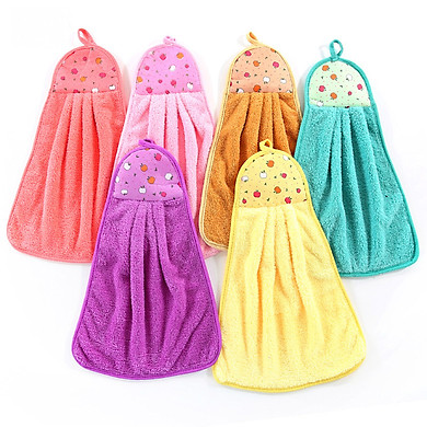 Set 2 khăn lau tay nhà bếp - khăn lau tay cotton siêu thấm