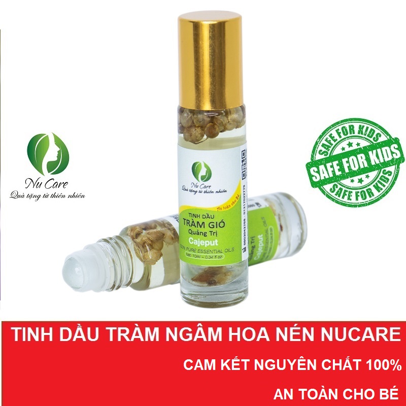 [HCM]Dầu Tràm Hoa Nén NuCare an toàn cho bé giảm ho giữ ấm làm dịu vết muỗi đốt
