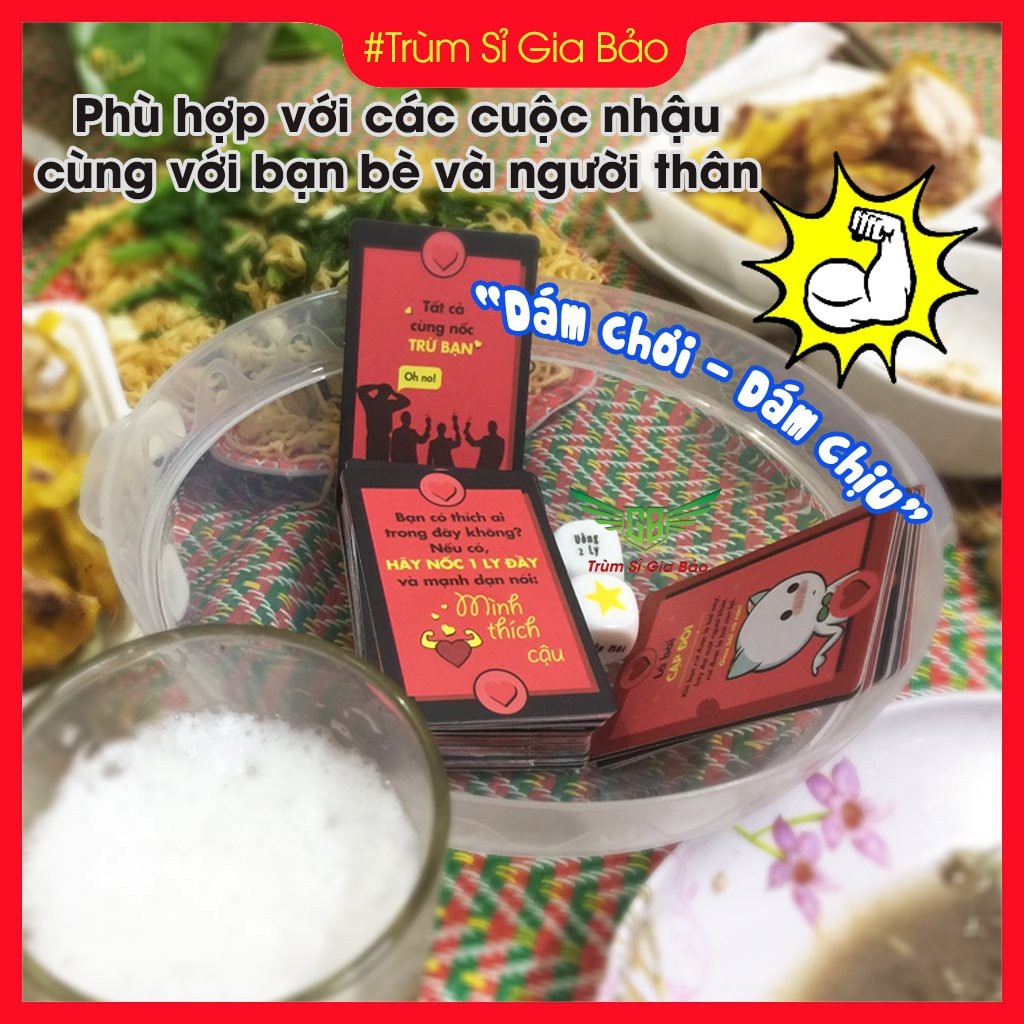 ✱☒ Bộ bài thử thách 60 lá board game bản đặc biệt bài drinking game dành cho team chuếnh choáng thích nốc out