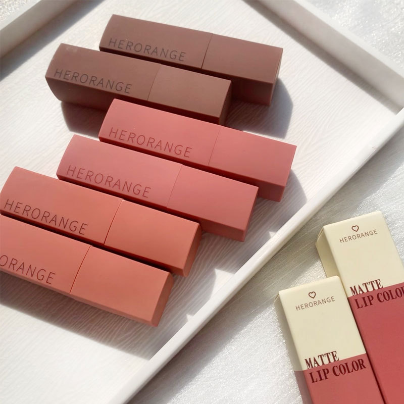 Son kem lì Herorange Vuông Matte Lip Colo