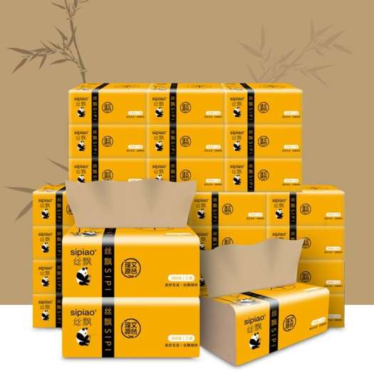 Thùng 30 gói giấy ăn gấu trúc sipao loại hịn