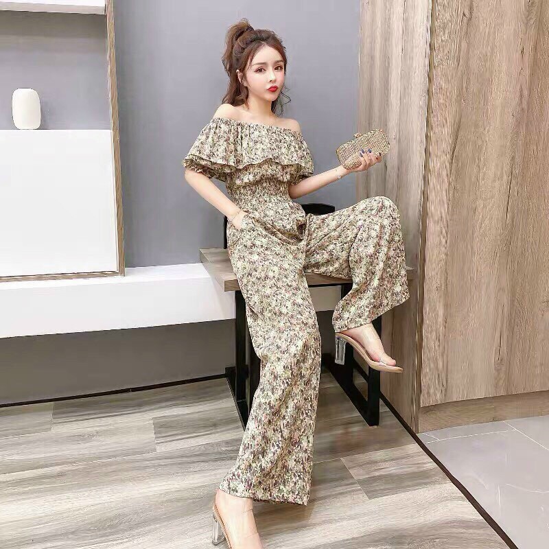 [HCM]SÉT ĐỒ BỘ JUM HỌA TIẾT HOA ĐẸP HOT VÀI MỀM MỊN THOÁNG MÁT THỜI TRANG NỮ LOCA MTB