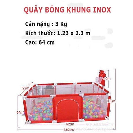 Quây Cũi Kiêm Nhà Bóng Quây bóng Lều Bóng Cho Bé Cao Cấp