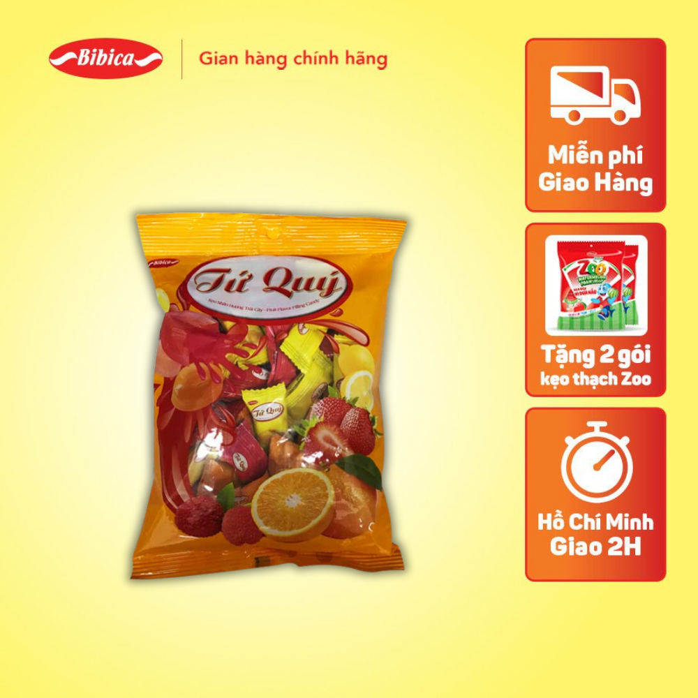 Kẹo cứng tứ quý bibica 140g