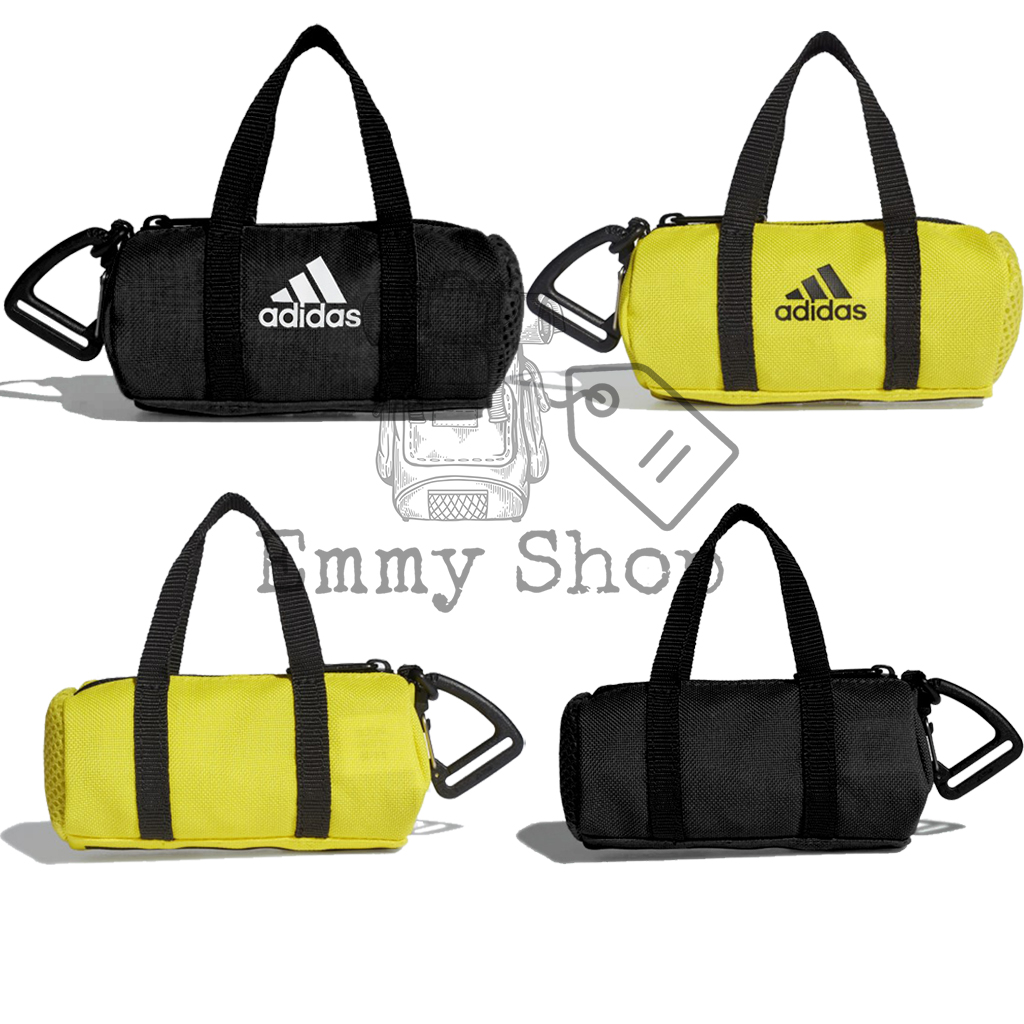 Móc khóa phụ kiện túi xách đa năng hình túi trống 3 sọc Tiny Duffel Bag 2 màu chơi TẾT