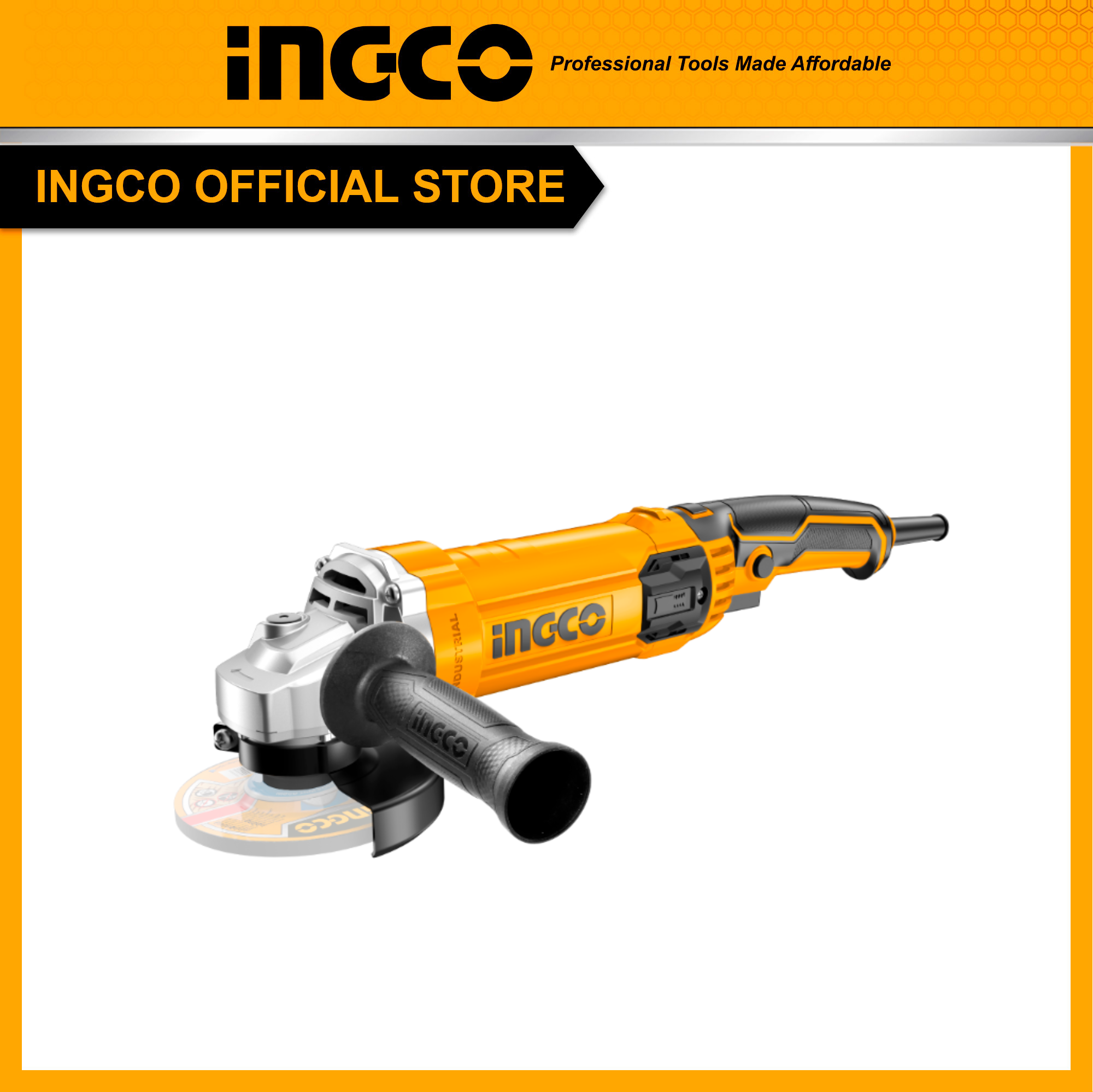 Máy mài góc 1100w ingco ag1100382 d10, đĩa cắt 100mm thông dụng máy mạnh chạy êm