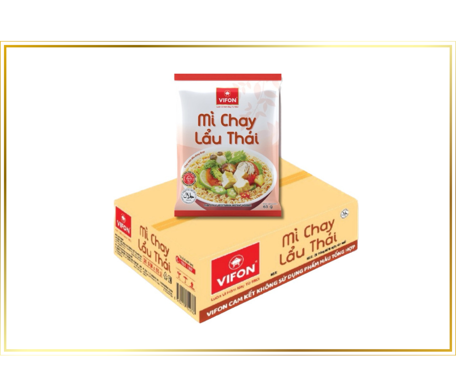 Mì lẩu thái chay Vifon thùng 30 gói - 65gr/gói