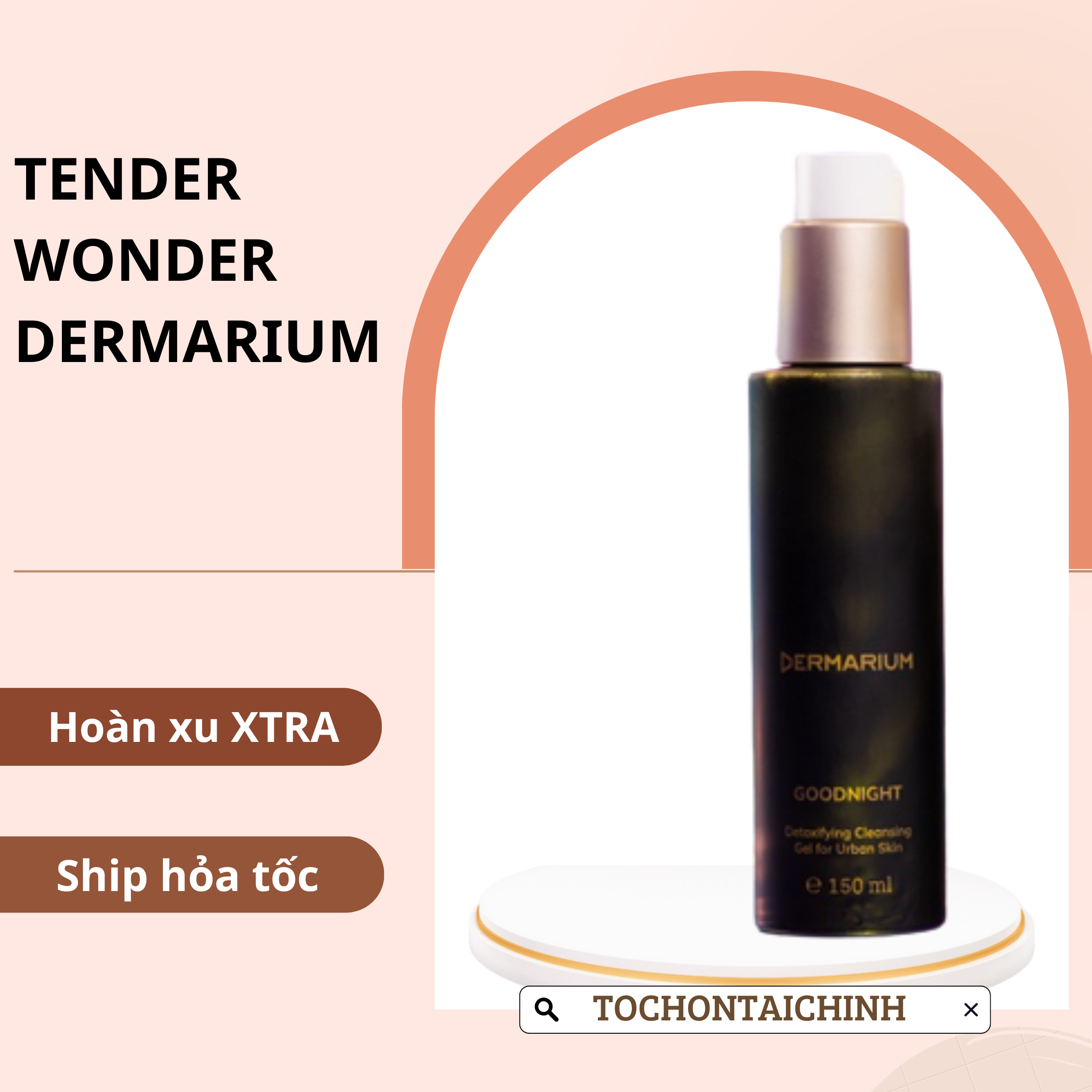 Gel Rửa Mặt Than Hoạt Tính Dermarium Good Night Cleanser (Tớ chọn Tài Chính)