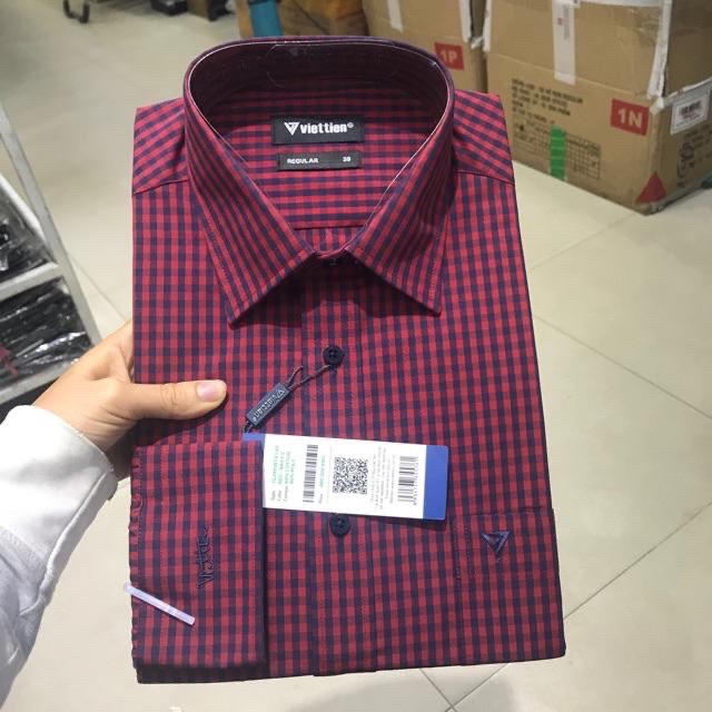 (SALE) Áo sơ mi Việt Tiến dài tay chính hãng