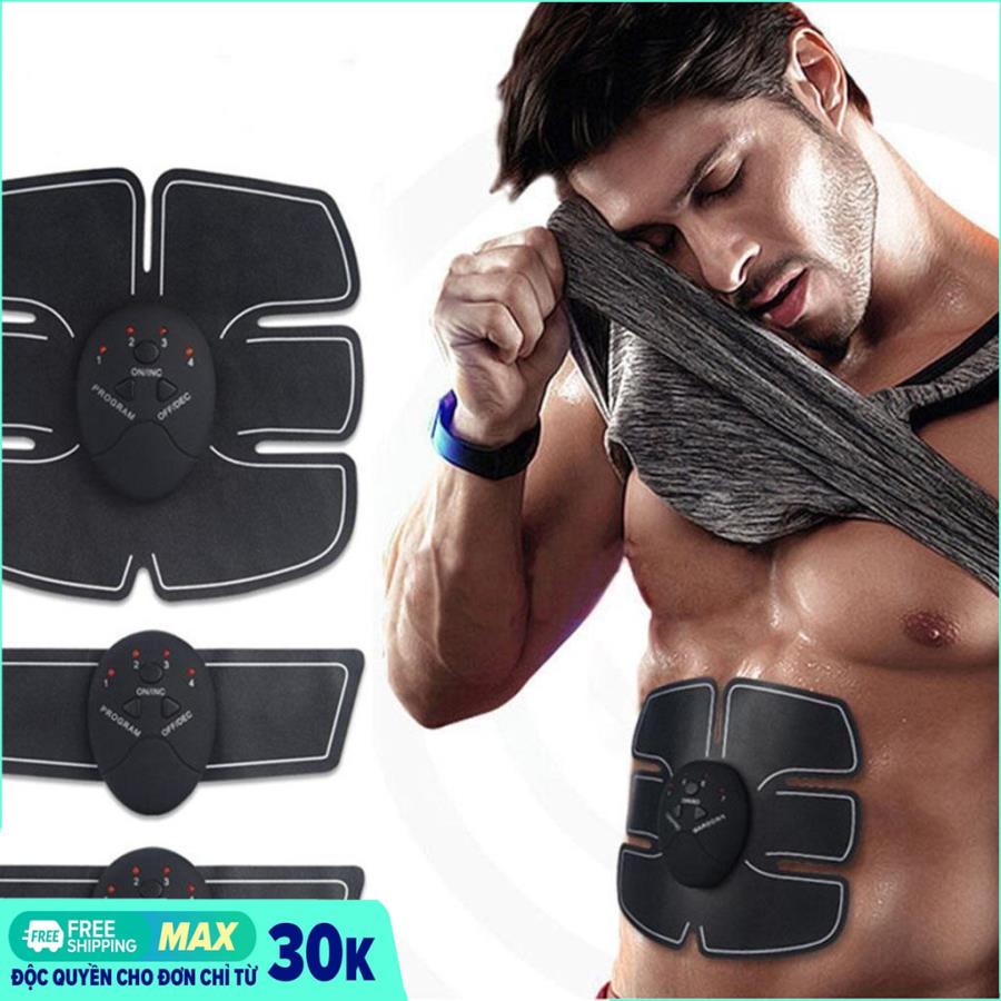 Miếng dán xung điện tập Gym Beauty Body, Máy đánh tan mỡ bụng tốt, May matxa rung, Máy massage giá rẻ 6 múi, may massage thông minh
