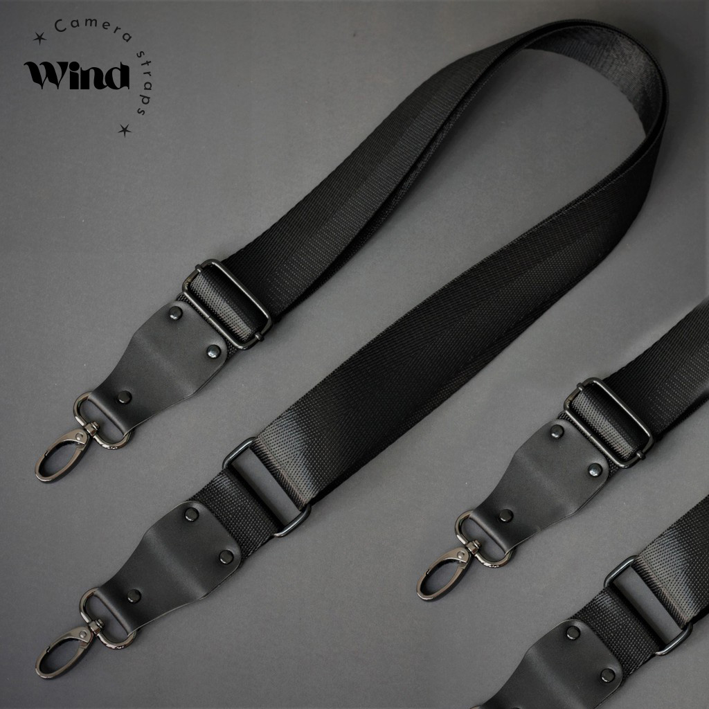 Dây đeo túi xách, dây đeo máy ảnh màu đen