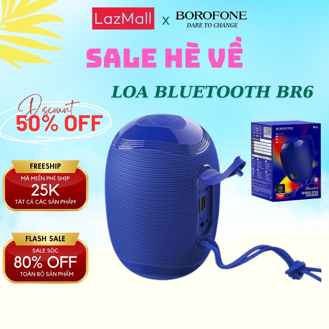 Loa không dây bluetooth cầm tay borofone br6 - ak mobile