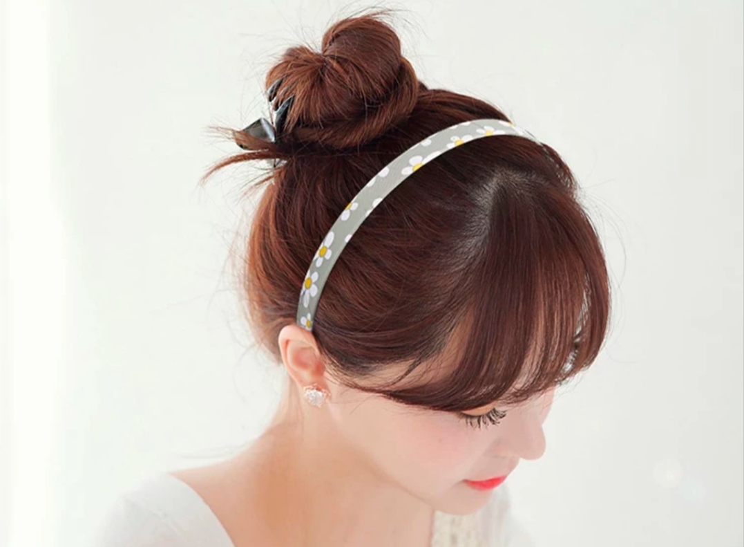 Bờm cài tóc bản nhỏ họa tiết đủ màu