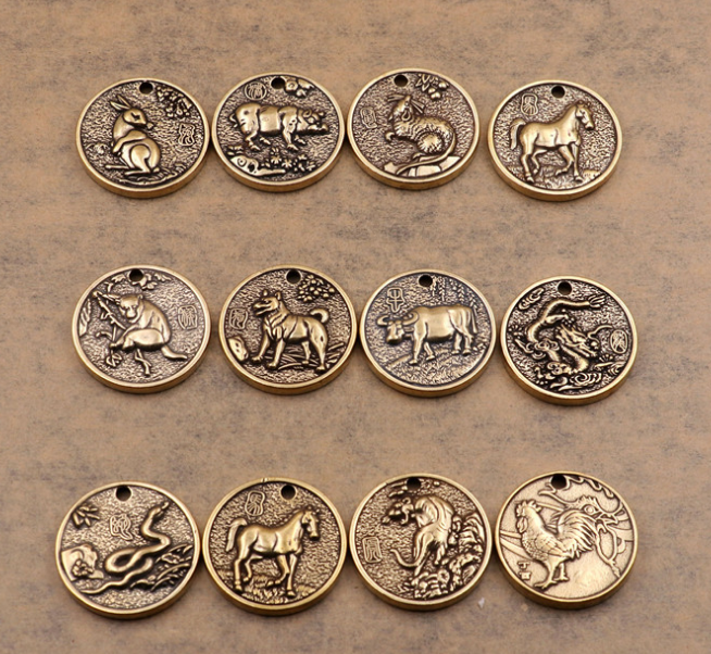 [Hàng Hiếm] Mặt Dây Chuyền 12 Con Giáp Bằng Đồng Cao Cấp