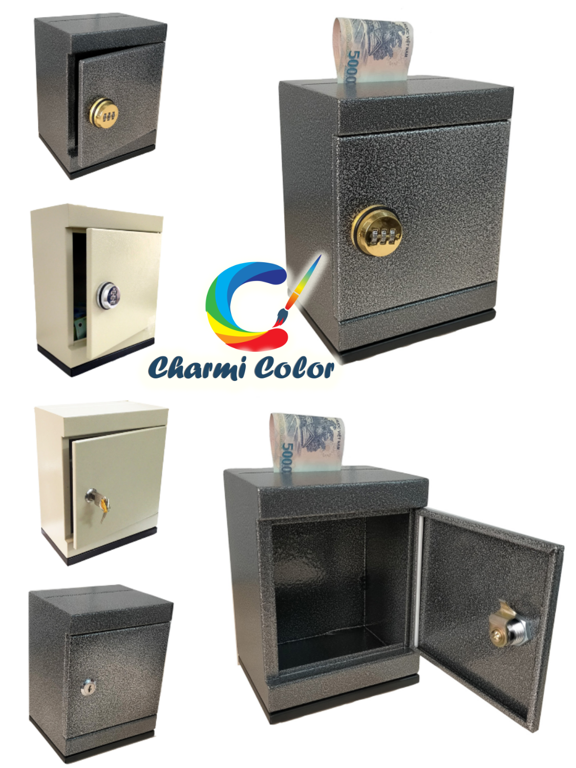 FreeshipMAX_Két sắt mini tiết kiệm loại nhỏ/lớn