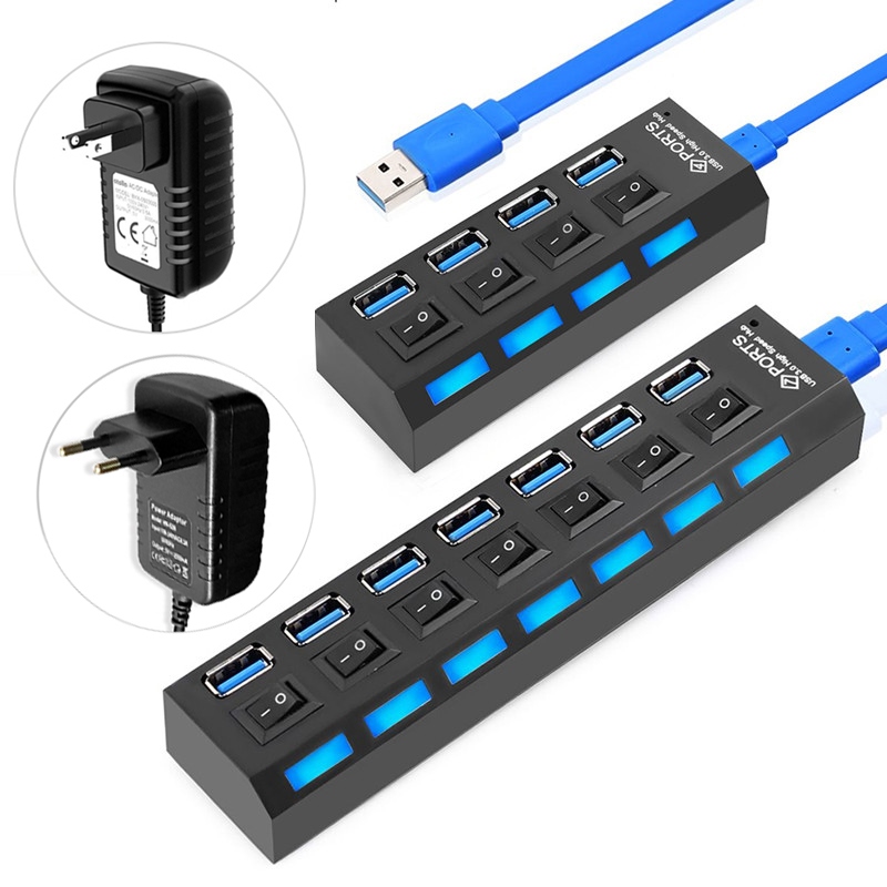USB HUB USB 3.0 HUB USB Splitter 3 0 Multi Port HUB With Power Adapter