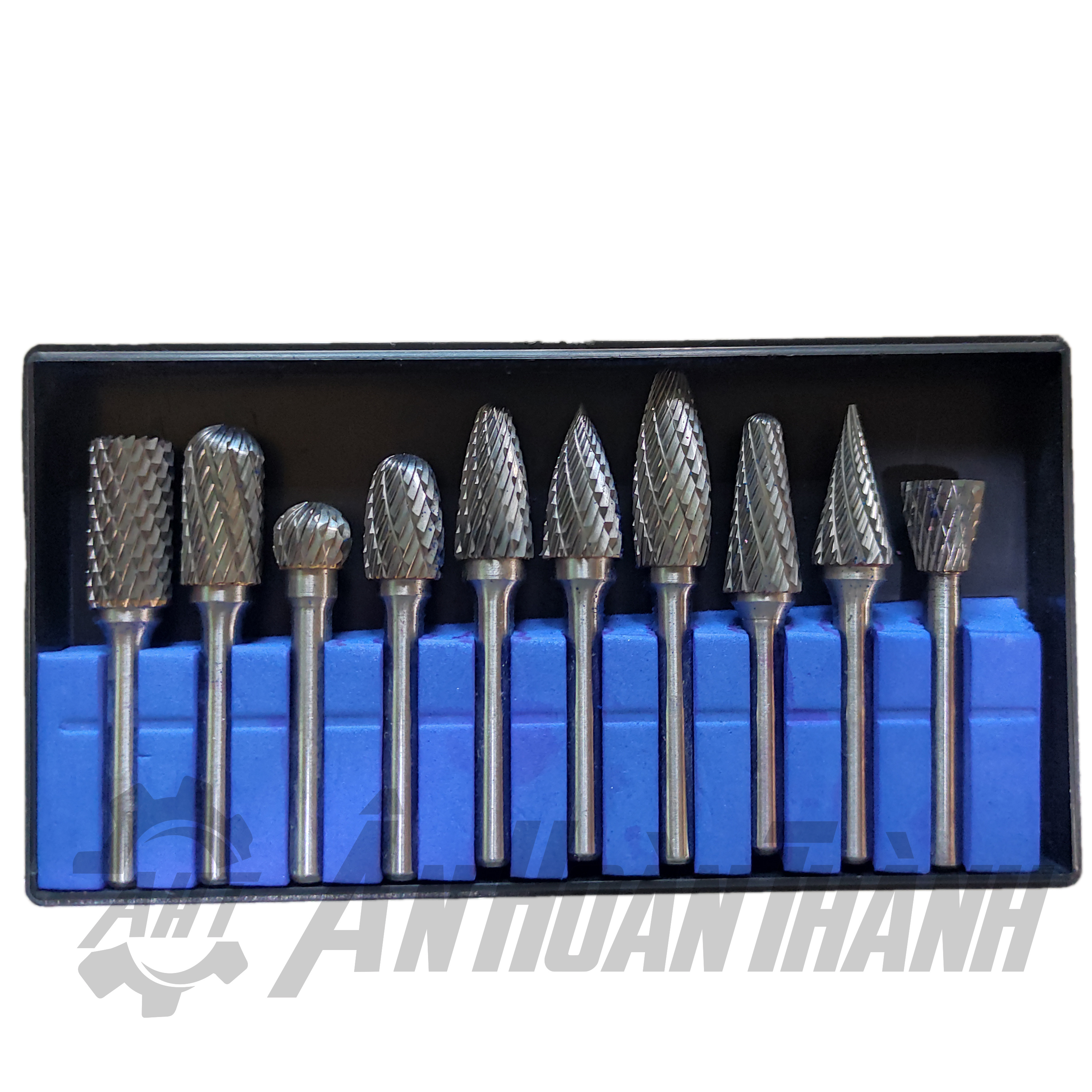 Bộ 10 Mũi Mài Hợp Kim Nhiều Kiểu- Cán 6mm
