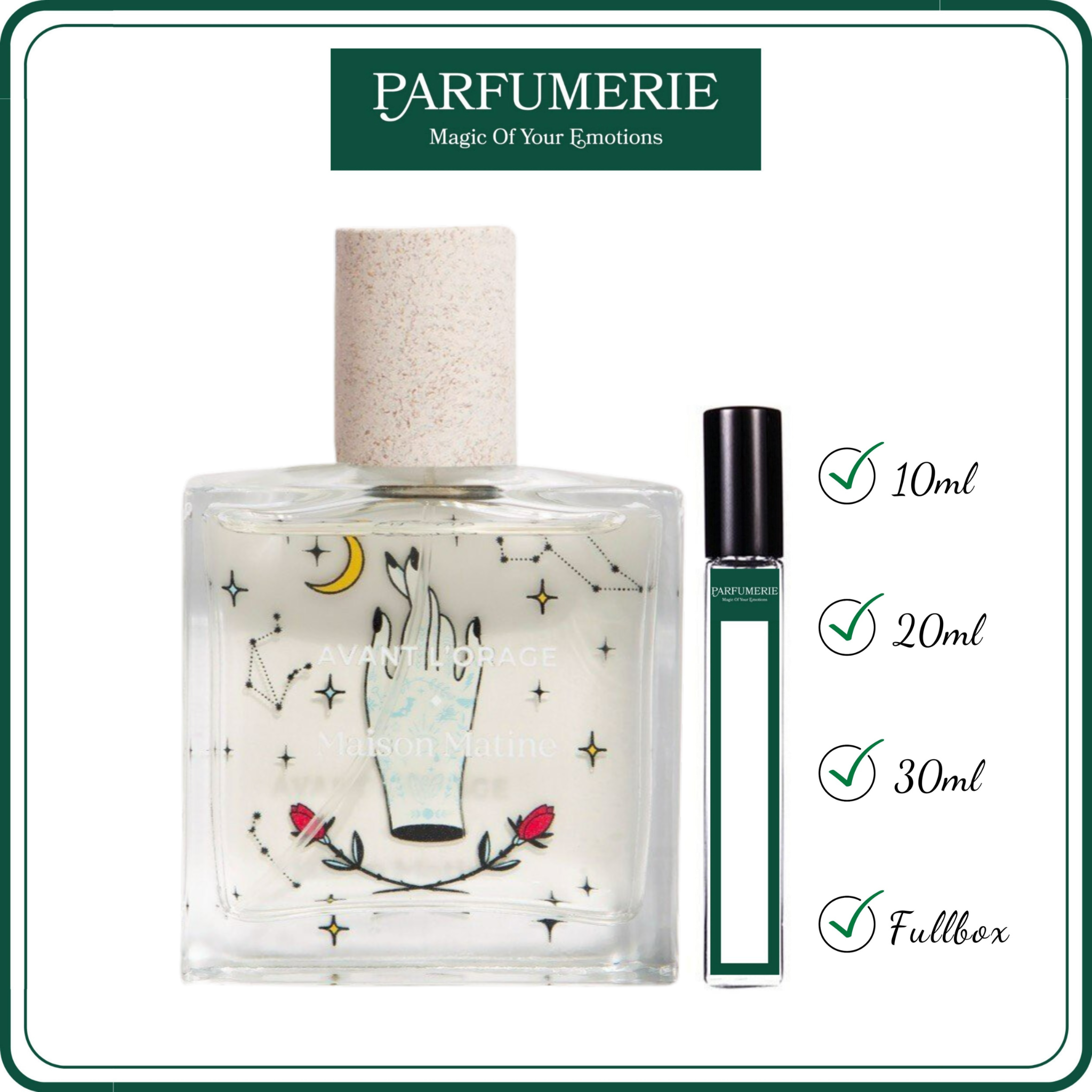 Nước hoa Maison Matine Avant l’Orage chiết 10ml/20ml/30ml | Hương thơm Lôi Cuốn, Ngọt ngào, Quyến rũ