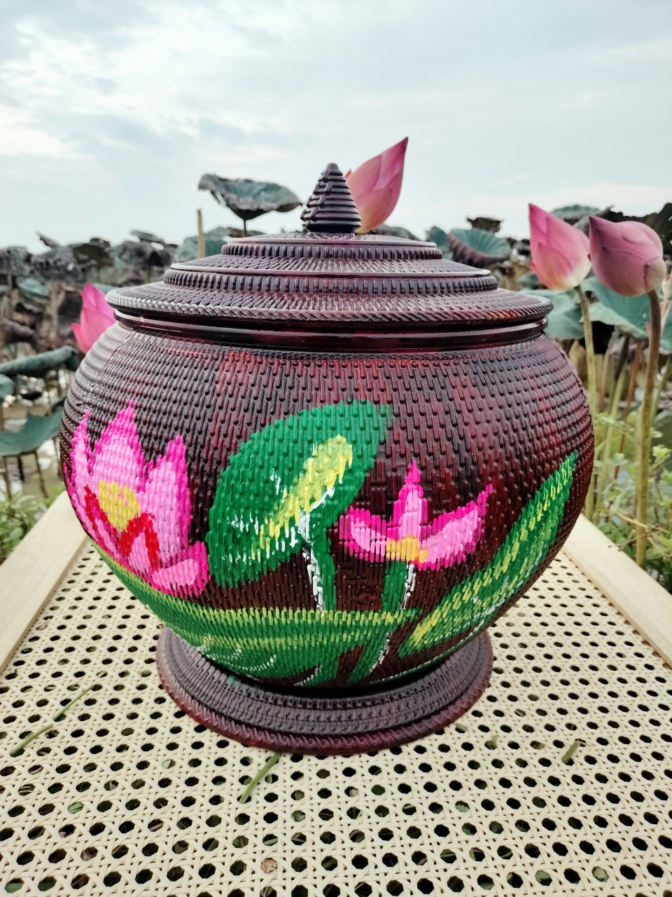 Giỏ ấm tích,loại 3 lít cao cấp